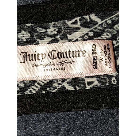 Womens Juicy Couture Black Bra 36D - Picture 4 of 7